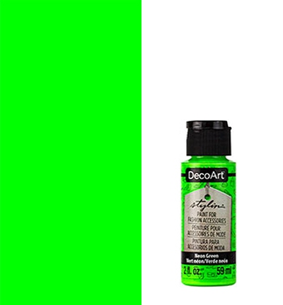 Decoart Stylin Leather Paint Neon Green 59 Ml