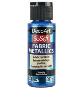 Sosoft Fabric Metallics Paint Sapphire 59ml