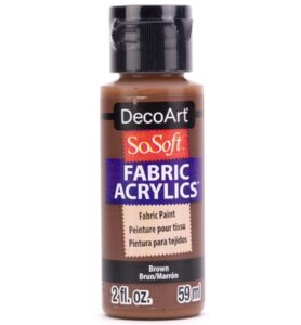 Sosoft Fabric Acrylics Paint Brown 59ml