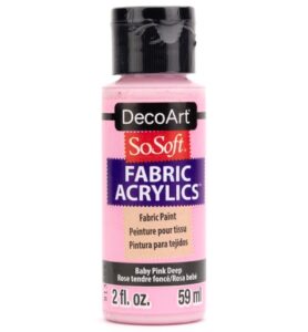 Sosoft Fabric Acrylics Paint Baby Pink Deep 59ml
