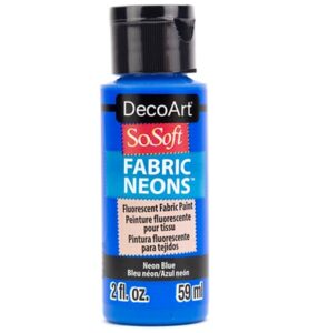 Sosoft Fabric Neon Paint Neon Blue 59ml