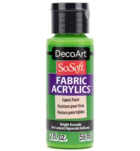 Sosoft Fabric Acrylics Paint Bright Avocado 59ml