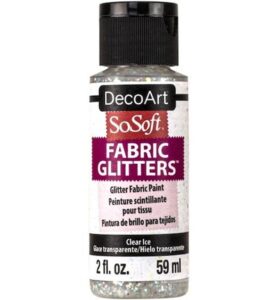 Sosoft Fabric Glitters Paint Clear Ice 59ml