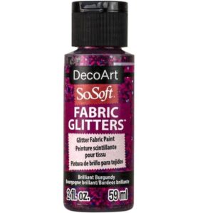 Sosoft Fabric Glitters Paint Briljant Burgundy 59ml