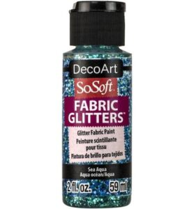 Sosoft Fabric Glitters Paint Sea Aqua 59ml