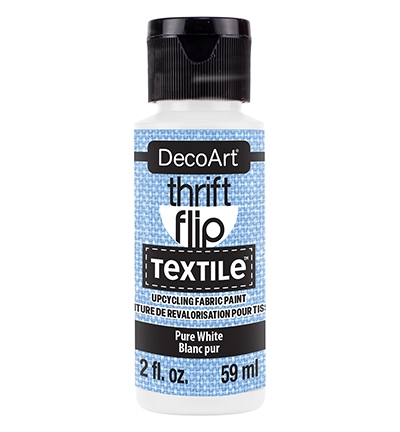 Decoart Thrift Flip Textile Pure White 59ml