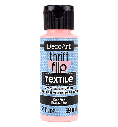 Decoart Thrift Flip Textile Rosy Pink 59ml