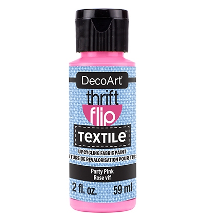 Decoart Thrift Flip Textile Party Pink 59ml