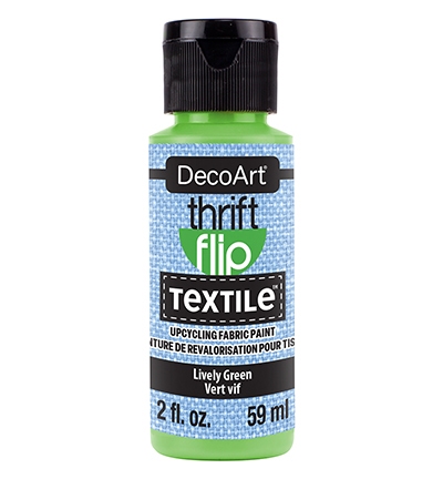 Decoart Thrift Flip Textile Lively Green 59ml