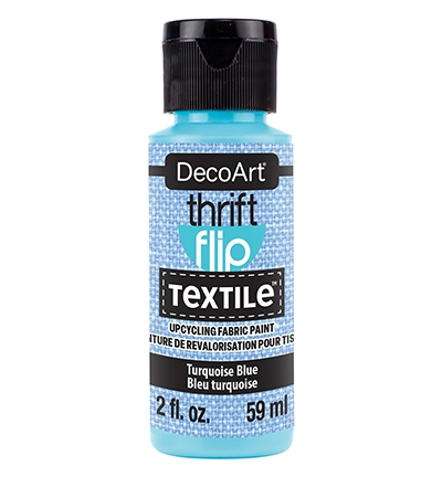 Decoart Thrift Flip Textile Turquoise Blue 59ml