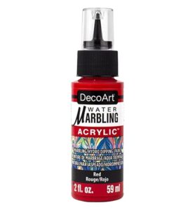 Decoart Water Marbling Paint Red 59ml