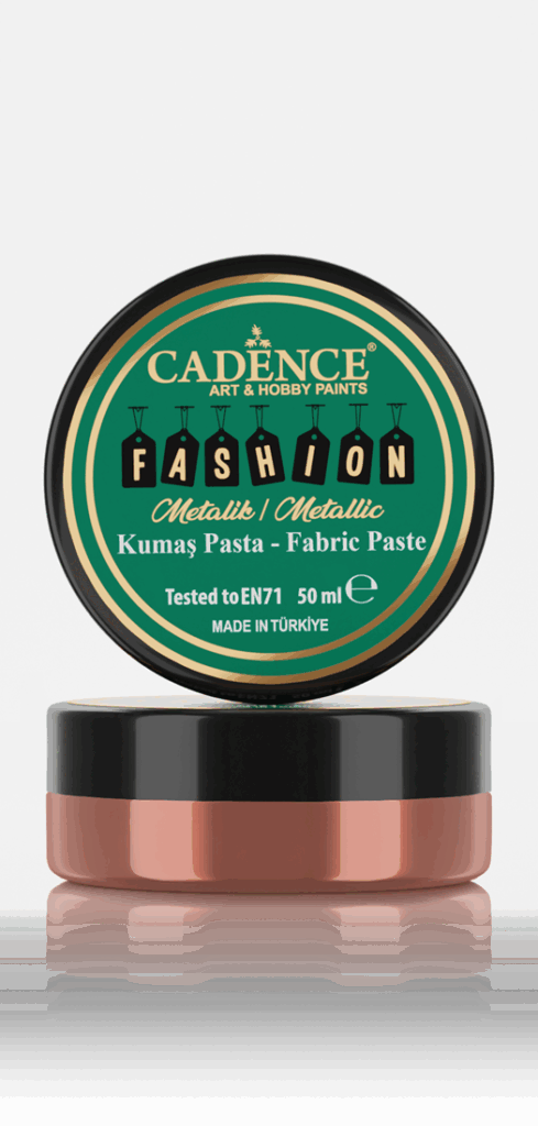 Cadence Fashion Textiel Metallic Relief Pasta Koper
