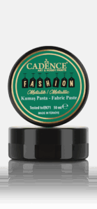 Cadence Fashion Textiel Metallic Relief Pasta Zwart