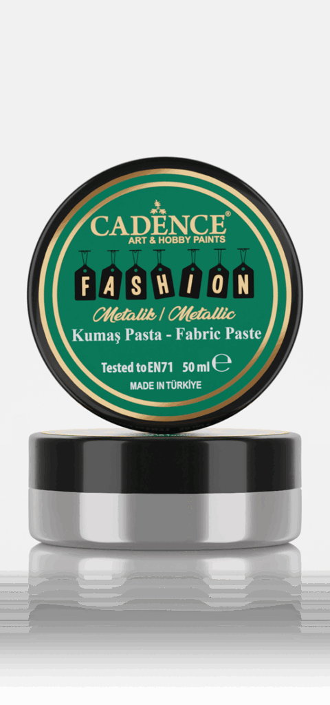 Cadence Fashion Textiel Metallic Relief Pasta Zilver