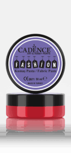 Cadence Fashion Textiel Relief Pasta Rood