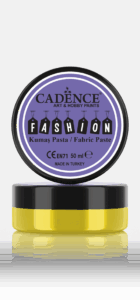 Cadence Fashion Textiel Relief Pasta Citroengeel