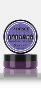 Cadence Fashion Textiel Relief Pasta Aubergine