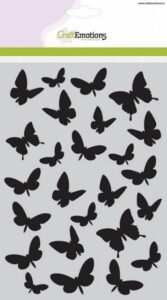 Craftemotions Mask Stencil Vlinders