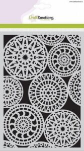 Craftemotions Mask Stencil Fantasy Cirkelpatroon