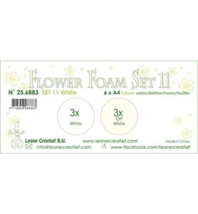 Flower Foam Set 11, 6 Vellen A4 2x3 Wit