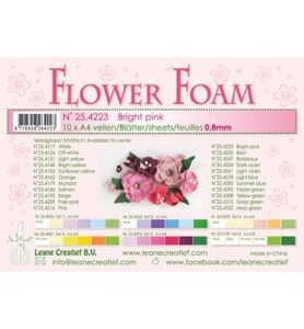 Flower Foam Sheets A4 Formaat Dikte 0.8mm 10st Bright Pink