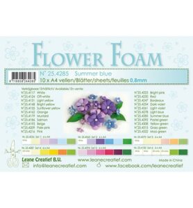 Flower Foam Sheets A4 Formaat Dikte 0.8mm 10st Summer Blauw