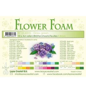 Flower Foam Sheets A4 Formaat Dikte 0.8mm 10st Grass Groen