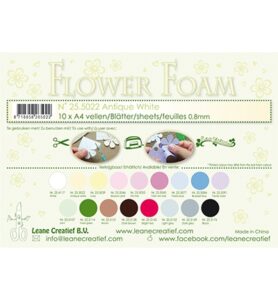 Flower Foam Sheets A4 Formaat Dikte 0.8mm 10st Antiek Wit