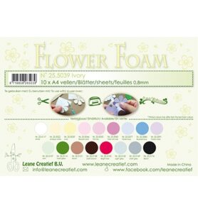 Flower Foam Sheets A4 Formaat Dikte 0.8mm 10st Ivoor