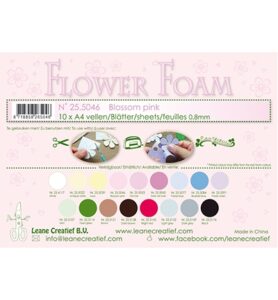 Flower Foam Sheets A4 Formaat Dikte 0.8mm 10st Blossom Pink
