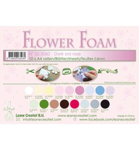 Flower Foam Sheets A4 Formaat Dikte 0.8mm 10st Donker Oud Roze
