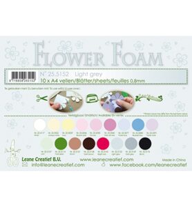 Flower Foam Sheets A4 Formaat Dikte 0.8mm 10st Licht Grijs