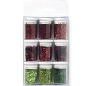 Glitter Set Christmas 9 X 3.5 4gr.