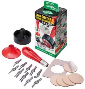Essdee Linosetje 10 Delig Incl Mesjes, Houder, Stempeltool