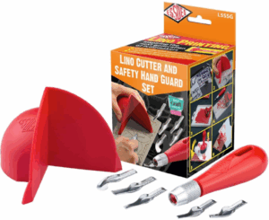 Essdee Linosnede Safety Guard Set Incl 5 Lino Gutsen (cuttes)