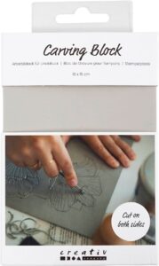 Cc Linoleumplaat Rubber 10 X 15cm Lichtgrijs