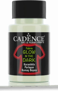 Textielverf Cadence Glow in the natural groen – 50 ml - Foamtastic Crafts