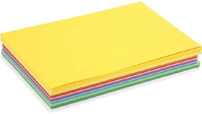 Gekleurd Karton, A6, 180 Gr, Assortiment Kleuren 120 Vel
