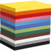 Gekleurd Karton, A4, 180 Gr, Assortiment Kleuren 1200 Vel