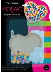 Mosaaro Mozaiek Set Glas Hartvormige Onderzetter