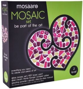 Mosaaro Mozaiek Set Glas Mozaiek Hart