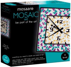 Mosaaro Mozaiek Set Vierkanten Klok