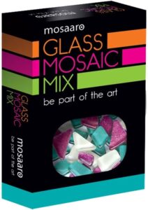 Mosaaro Mozaiek Set Mozaiek Mix: Wit, Turquoise, Glitter Paars