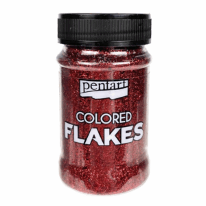 Pentart Gekleurde Folievlokken Rood 100ml