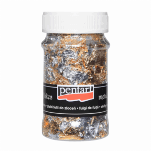 Pentart Metalen Vlokken Goud & Zilver 100ml M12