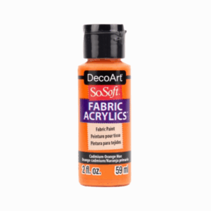 Sosoft Fabric Acrylics Paint Cadmium Orange Hue 59ml