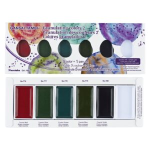 Gansai Tambi Granulating Colors Set 2 5 Kleuren