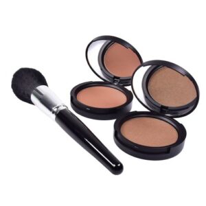 Grimas Bronzing Powder Set Natuurlijke Matte En Shimmer Bronzer Met Kwast