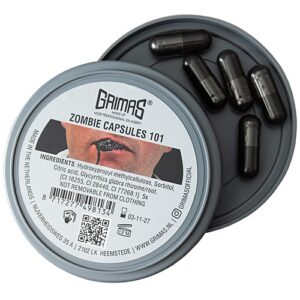 Grimas Zombie Capsules 101 Zwart 5 Stuks