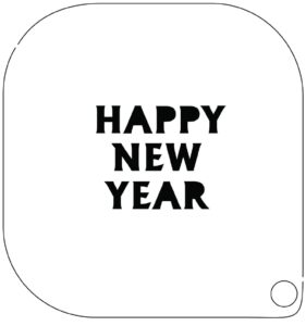 Grimas Make Up Template Nr: 33 Happy New Year